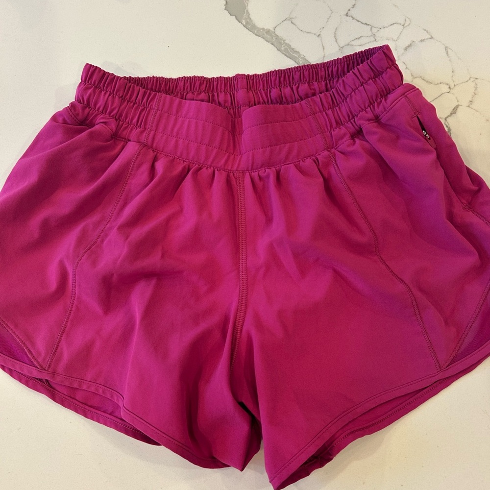 lululemon athletica Magenta Athletic Shorts